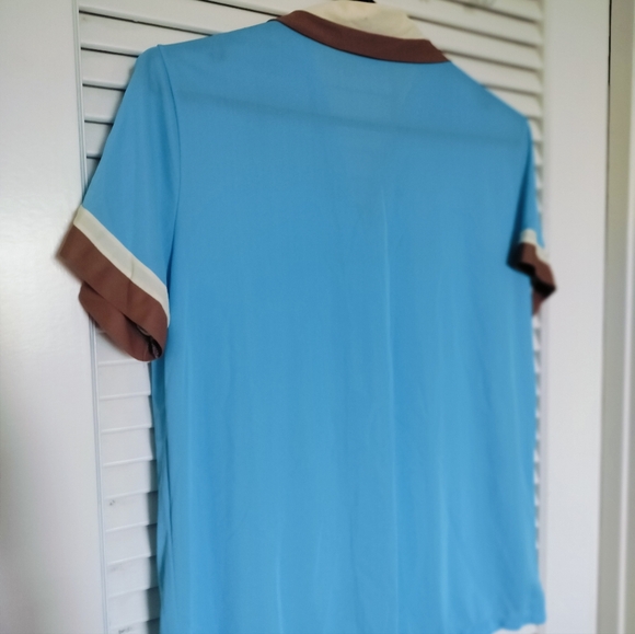 Vintage 1950s Gaymode JCPenney Robe, Top & Pants 3 piece Pajama Set Blue - Picture 10 of 16